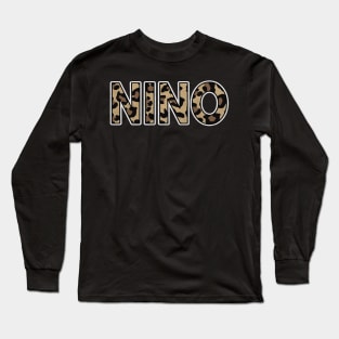 Awesome Proud Name Nino Pattern Retro Anime Art Long Sleeve T-Shirt